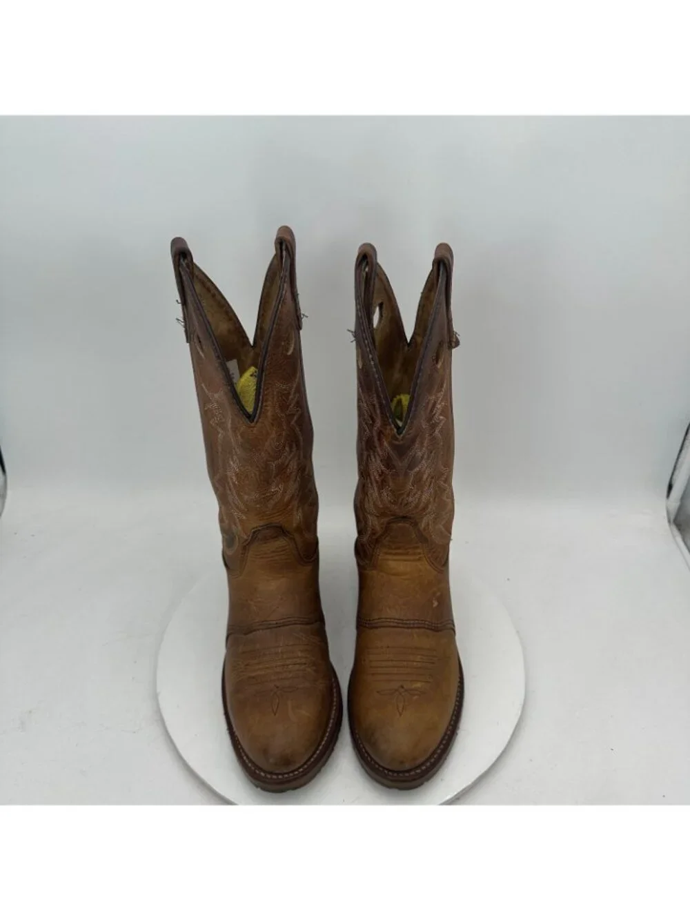 Double H UltraGel Ice Buckaro Men Size 7.5M DH5159 Brown Leather Cowboy Boot